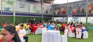 Players, coaches, and organizers during the MCC T20 ZenBest 2026 auction event conducted by Mumbai Cricket Club.